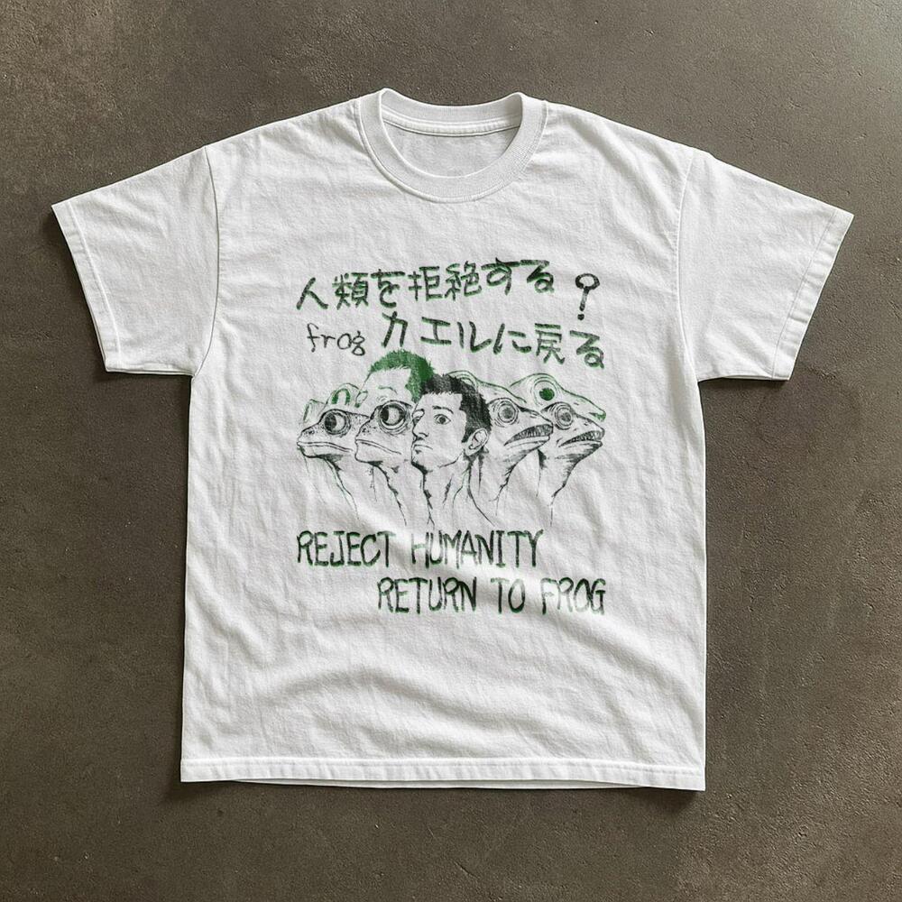 Gildan Reject Humanity Return To Frog  Graphic T-Shirt